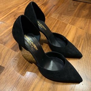 Saint Laurent Suede Leather High Heel 100% Auth